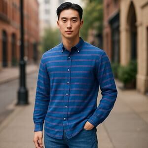 Mens Modern Amusement Button Down Shirt Size M Preowned